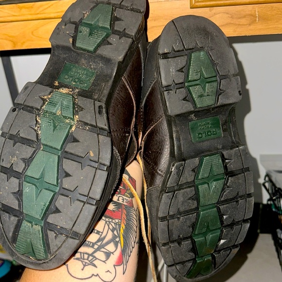 Vintage Polo Ralph Lauren Men’s Black and Brown Boot - Picture 5 of 5